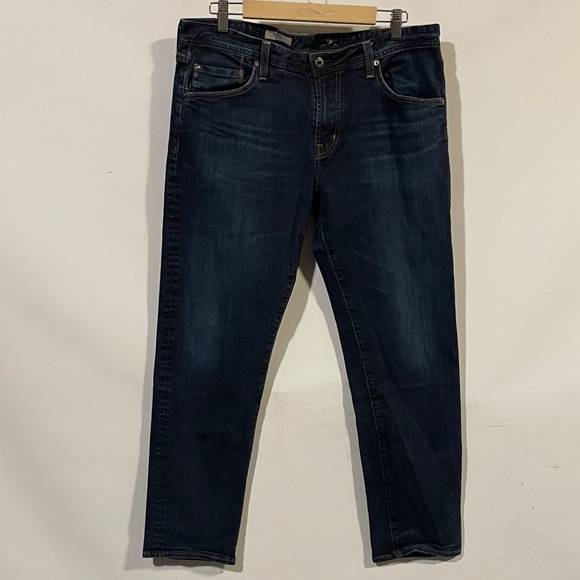 AG Adriano Goldschmied the graduate tailored leg Men's Dark Blue Jeans - Picture 1 of 5